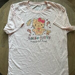 Hello‎ Kitty Happy Holidays Pink T-Shirt
